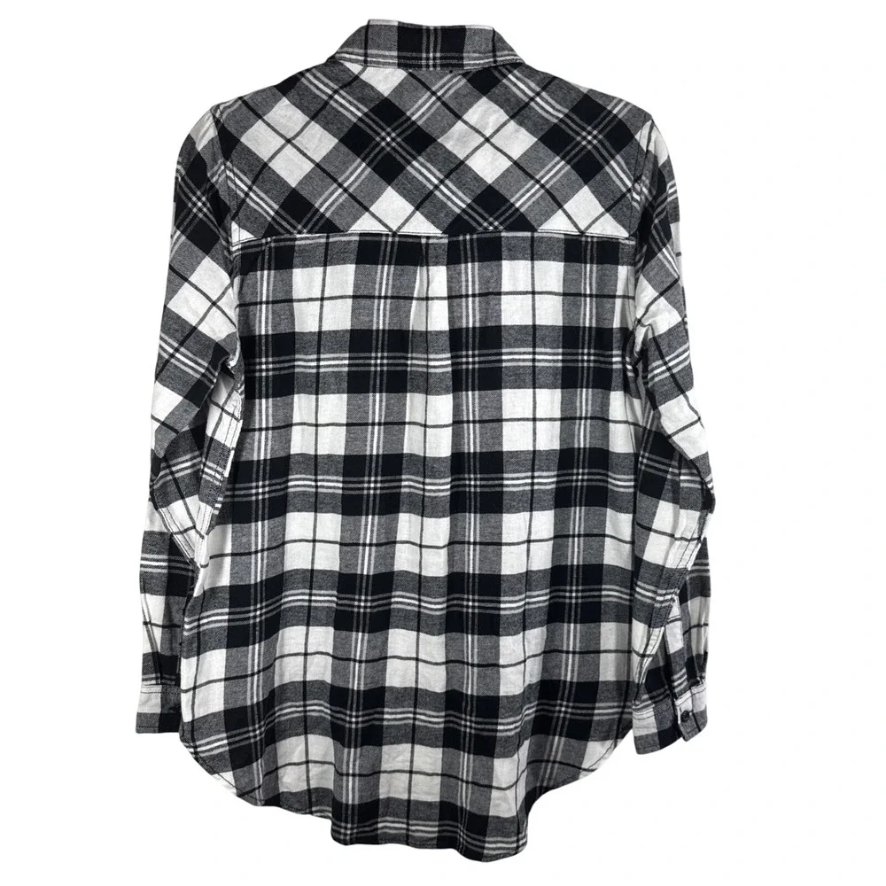 NWT GAP Women's Long Sleeve Button Down Relaxed Fit Flannel Shirt Small - Picture 7 of 9